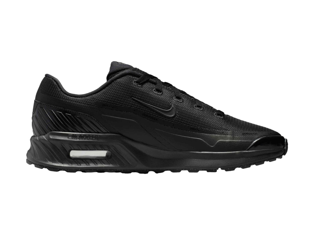 Tenis Nike Air Max color negro con suela amortiguada y malla transpirable.