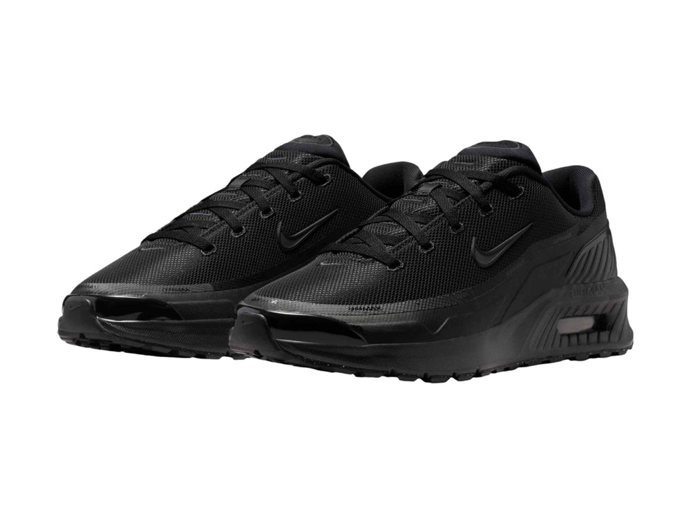 Tenis Nike Air Max color negro con suela amortiguada y malla transpirable.