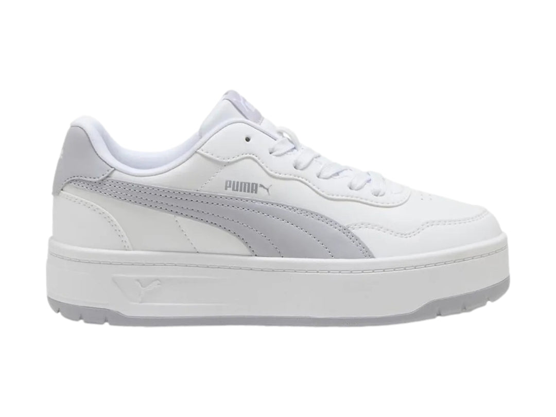 Tenis PUMA Court Lally Skye Blanco y Plata para Mujer