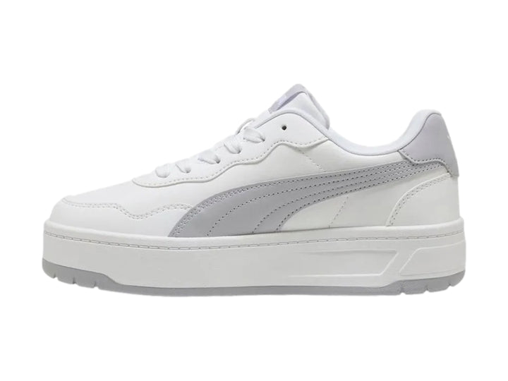 Tenis PUMA Court Lally Skye Blanco y Plata para Mujer