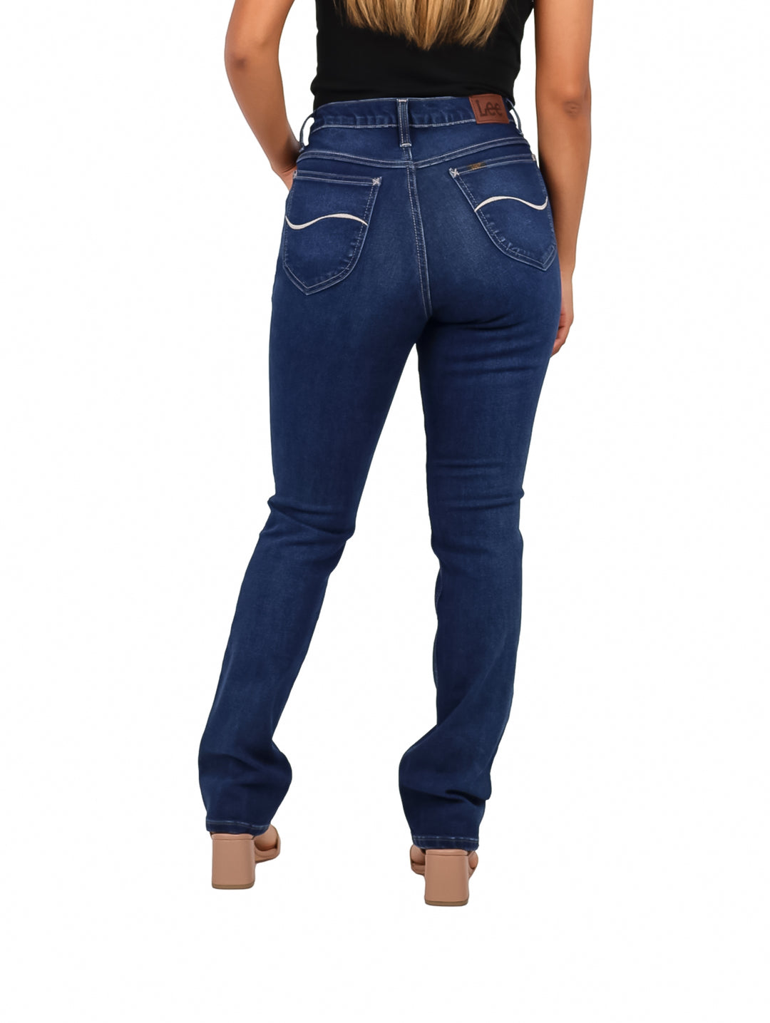 Pantalones jeans Lee color índigo ajustados para Mujer.