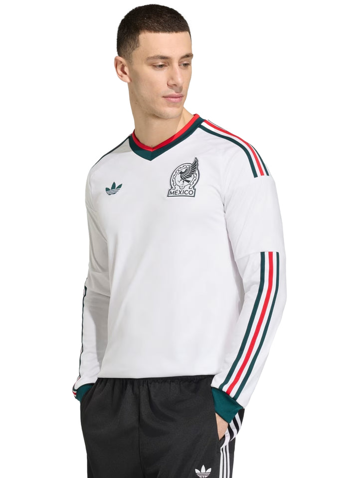 Jersey Adidas Selección Mexicana Blanco Manga Larga para Hombre