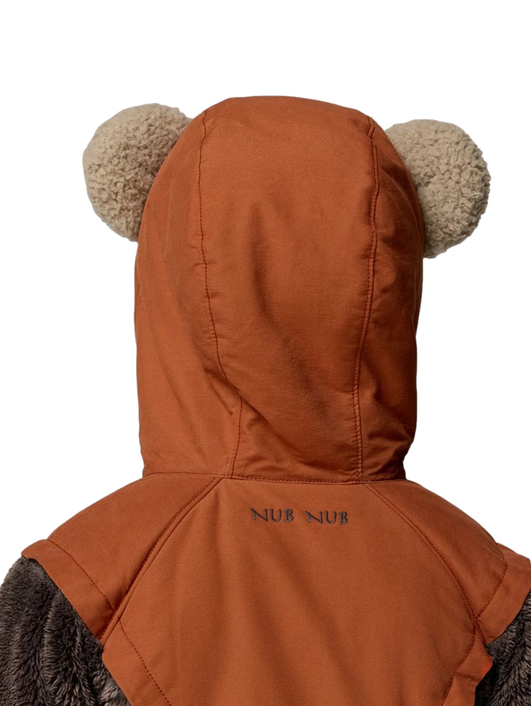 Chaqueta de polar Columbia multicolor con capucha para niño, diseño inspirado en Ewok de Star Wars.