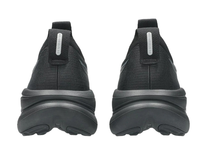Tenis deportivos ASICS Gel-Nimbus 28 en color negro sólido para hombre.