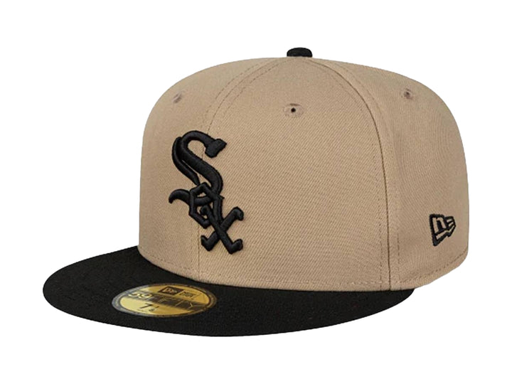 Gorra New Era Chicago White Sox Beige Visera Plana