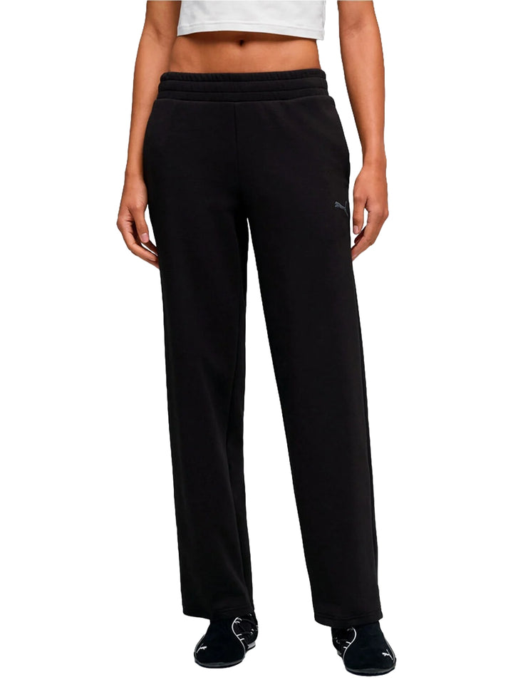 Pantalón PUMA Ess Elevated Straight Leg Negro para Mujer