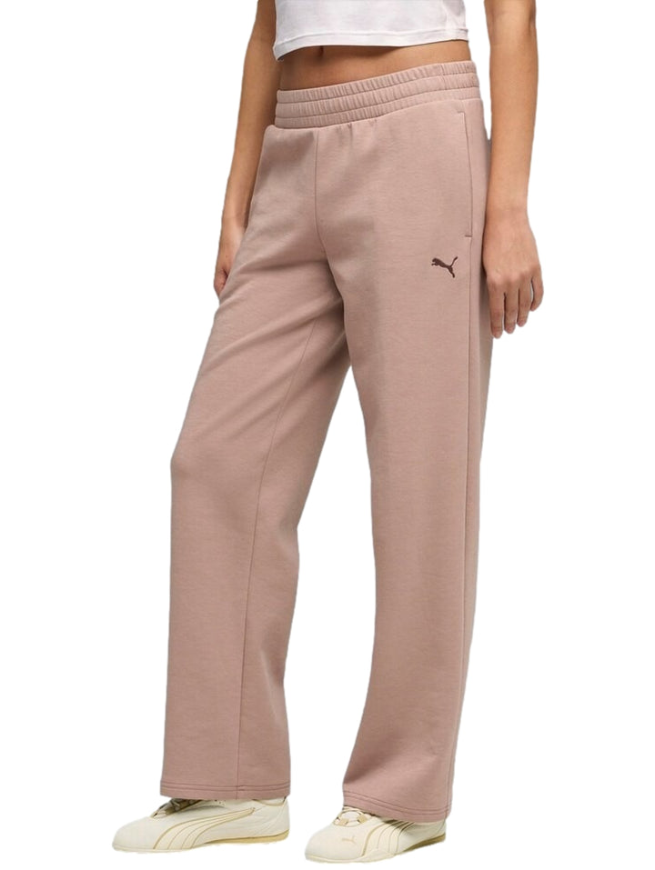 Pantalón PUMA Ess Elevated Straight Leg Color Arena para Mujer