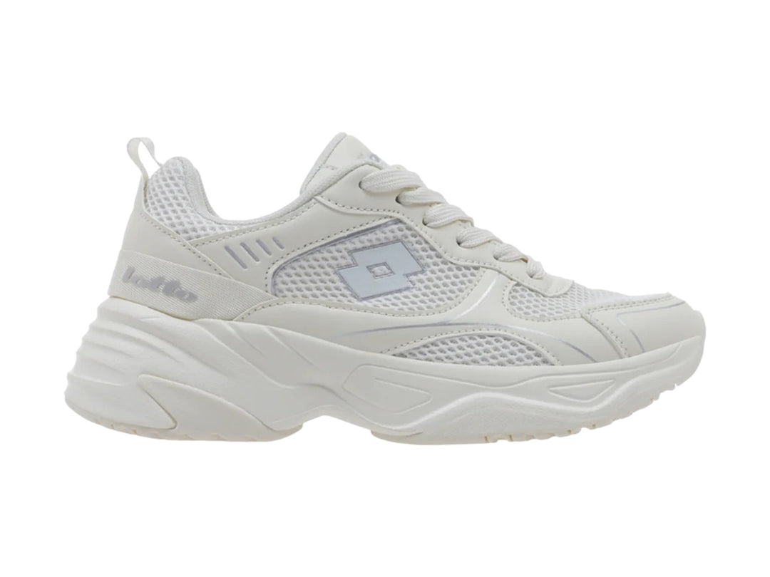 Tenis Lotto Galanty Beige y Gris para Mujer