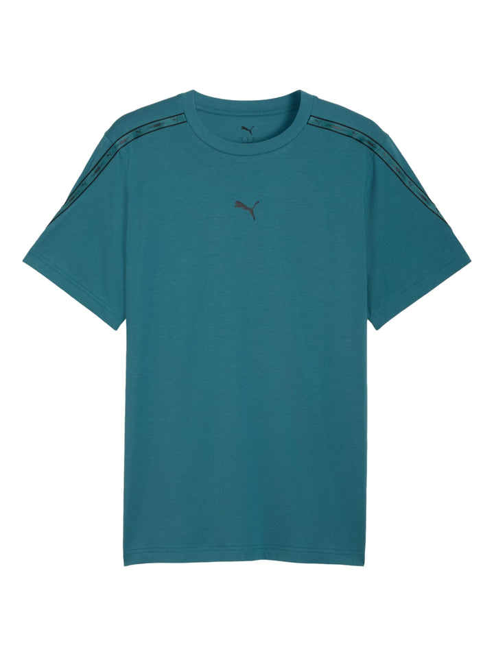 Playera PUMA Ess Tape Tee Verde Esmeralda para Hombre