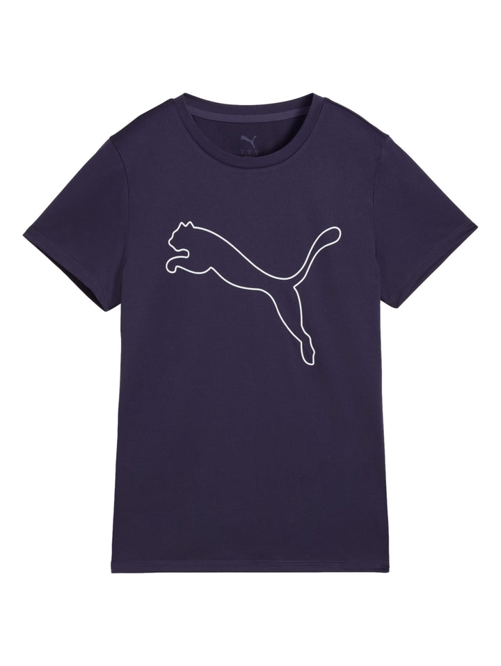 Playera PUMA Tad Essential Logo Color Ciruela para Mujer