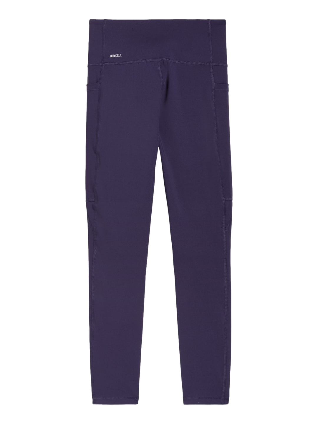 Leggings deportivos PUMA color ciruela oscuro, ajustados y de longitud 7/8.