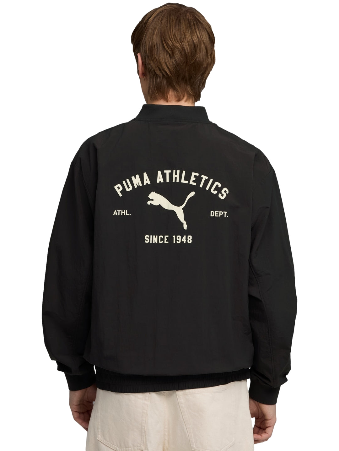 Chamarra Bomber Puma Negro para Hombre