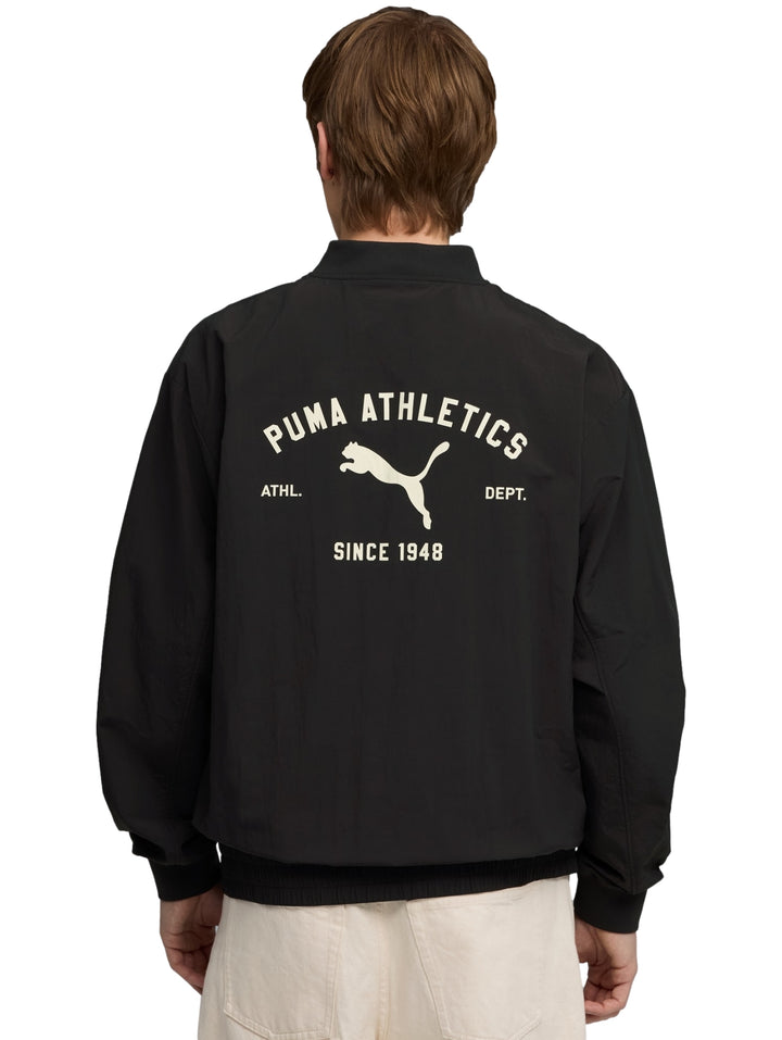 Chamarra Bomber Puma Negro para Hombre