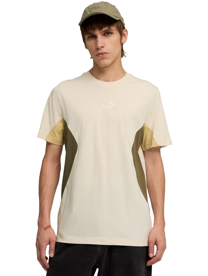 Playera PUMA Ess Block Tee Alpine Snow para Hombre
