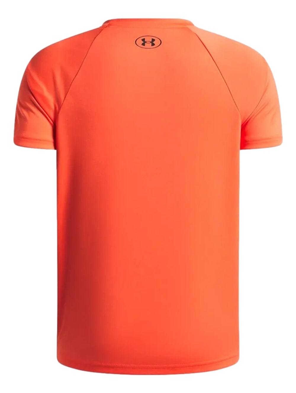 Playera deportiva Under Armour de color rojo con logotipo estampado en el pecho.