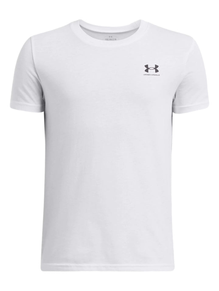 Playera Under Armour Sportstyle Blanco para Niño