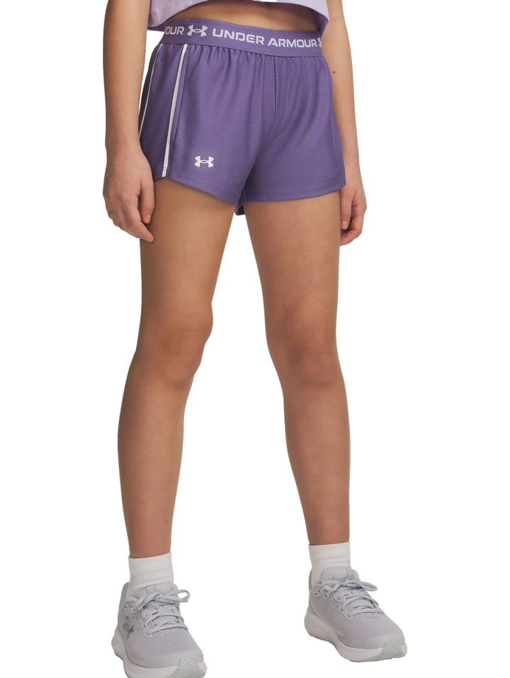 Short Under Armour G Tech Play Up Morado para Niña
