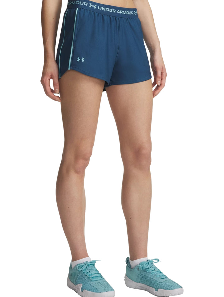 Short Under Armour Tech Play Up Azul para Mujer