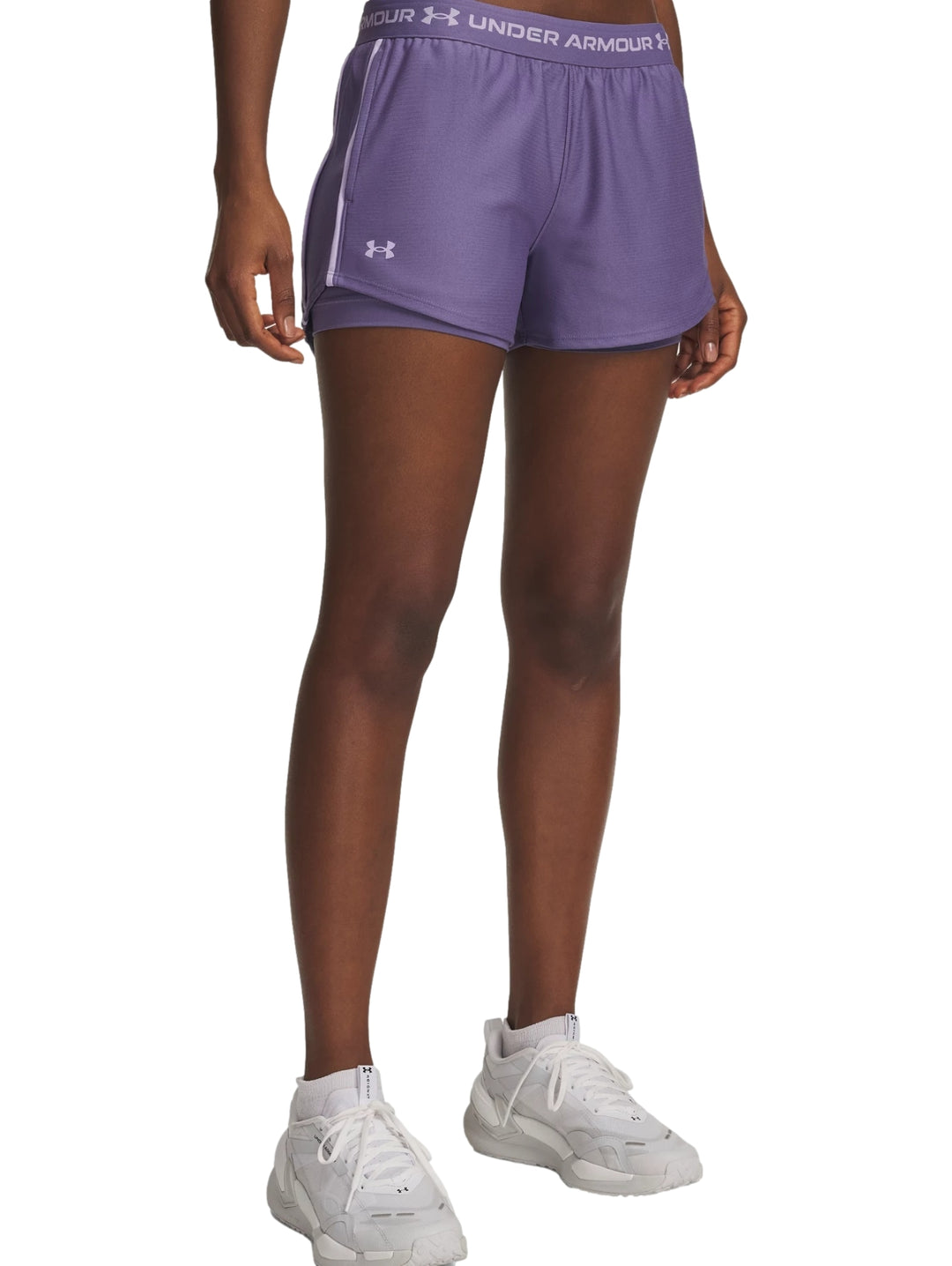 Short Under Armour Tech Play Up 2en1 Morado para Mujer