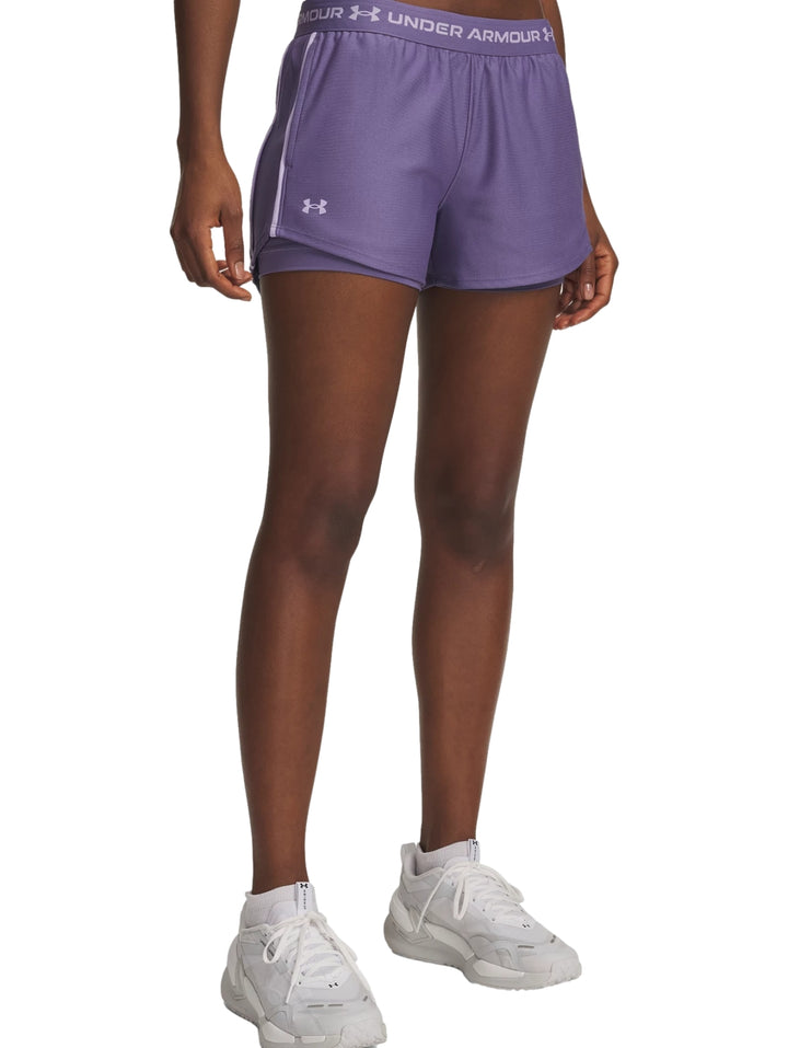 Short Under Armour Tech Play Up 2en1 Morado para Mujer