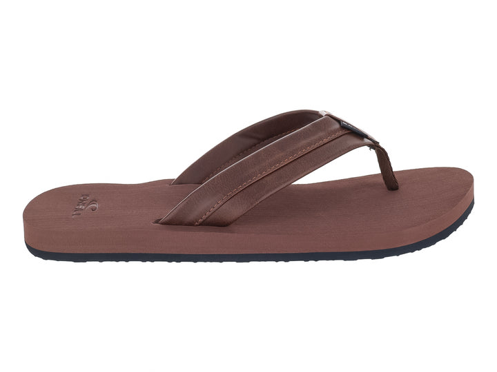 Sandalias de dedo color marrón con suela oscura de la marca O&