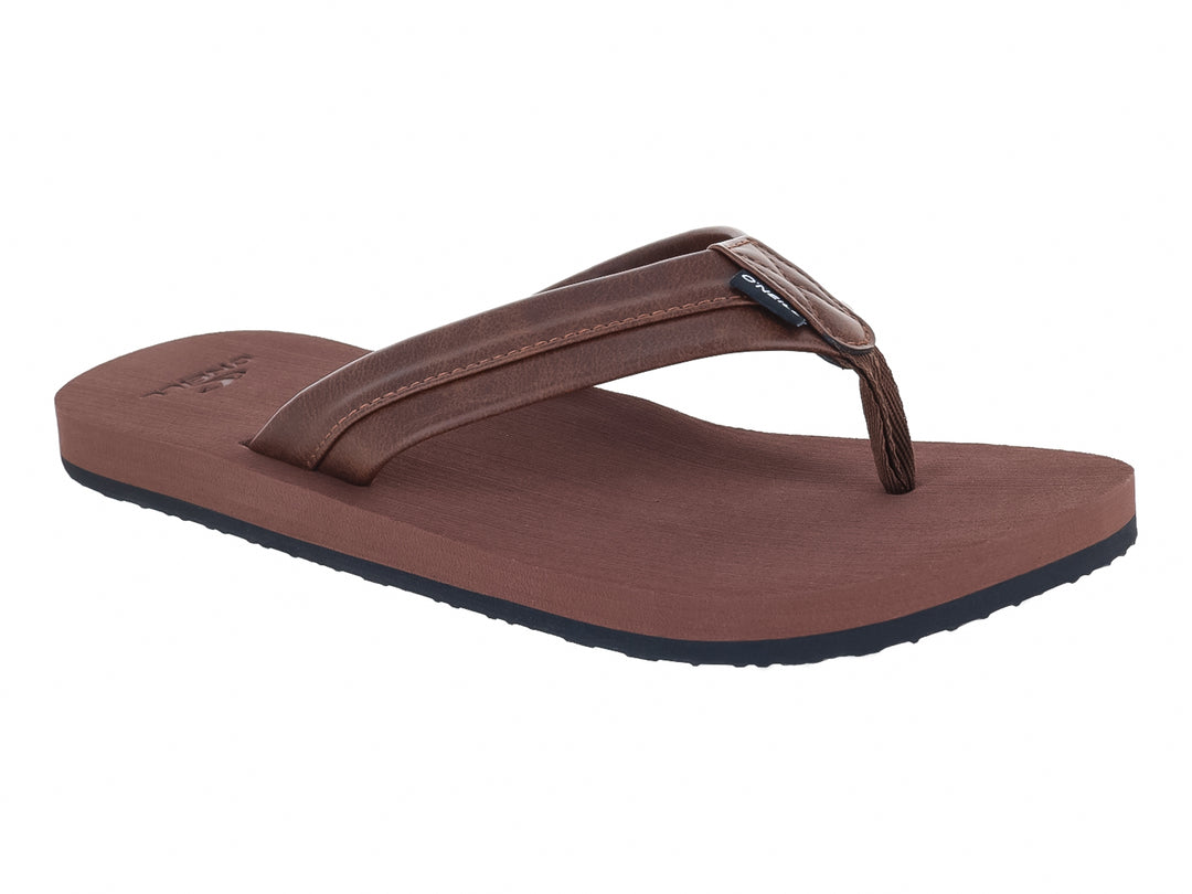 Sandalias de dedo color marrón con suela oscura de la marca O&