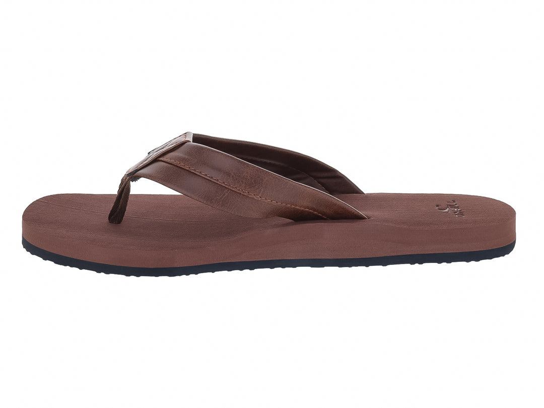 Sandalias de dedo color marrón con suela oscura de la marca O&