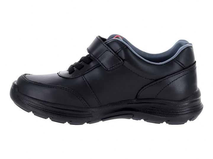 Zapato escolar Vavito color negro para Niño con cierre de velcro y agujetas.