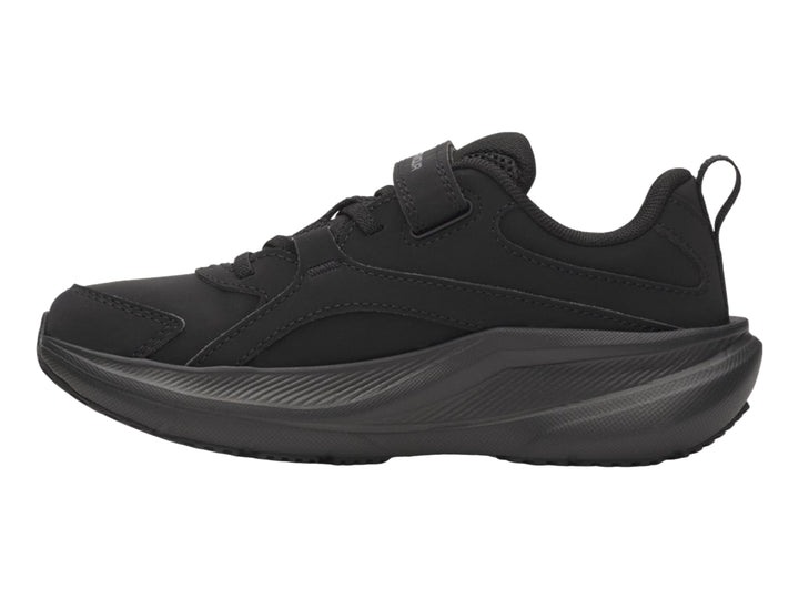 Tenis deportivos Under Armour color negro con correa de ajuste y suela Charged.