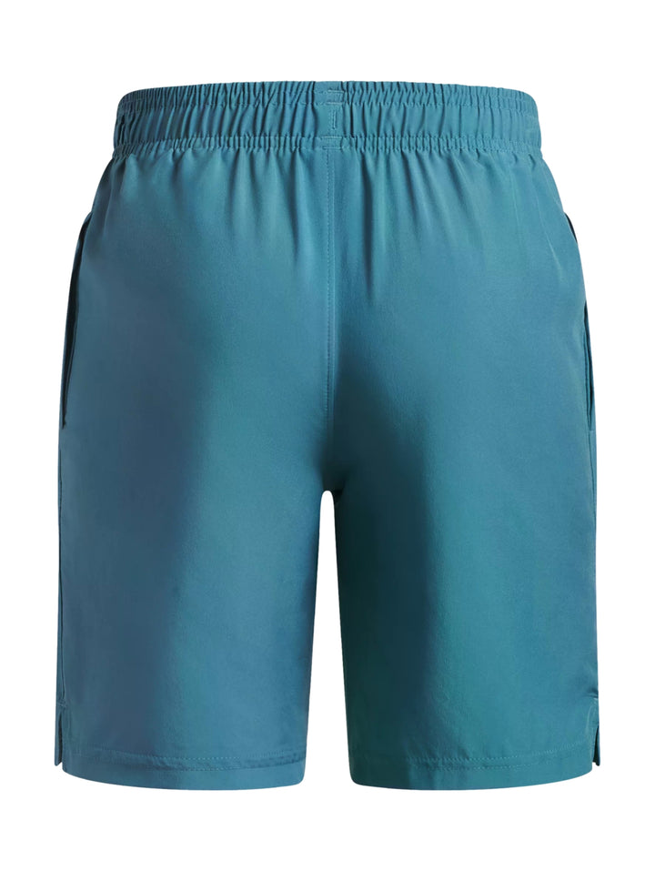 Shorts deportivos Under Armour de color azul con cintura elástica.