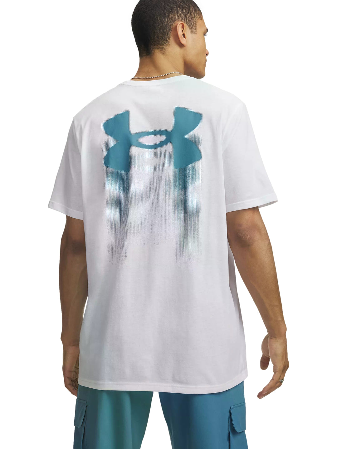 Playera Under Armour Blur Logo Blanco para Hombre