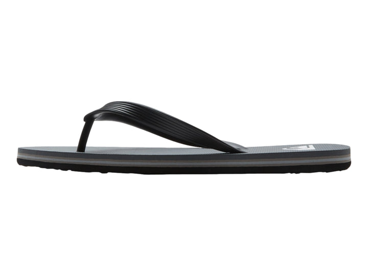 Sandalias Quiksilver color gris y negro, estilo casual de dedo.