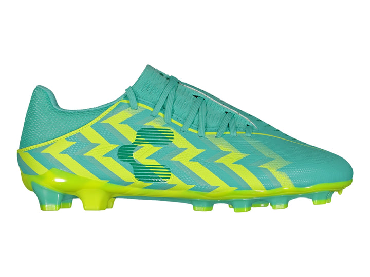 Tenis Taquetes Charly Soccer Turquesa y Amarillo para Hombre