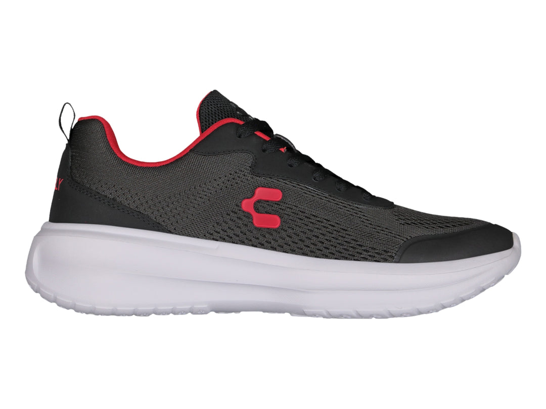 Tenis Charly Road Casual Negro con Rojo para Hombre