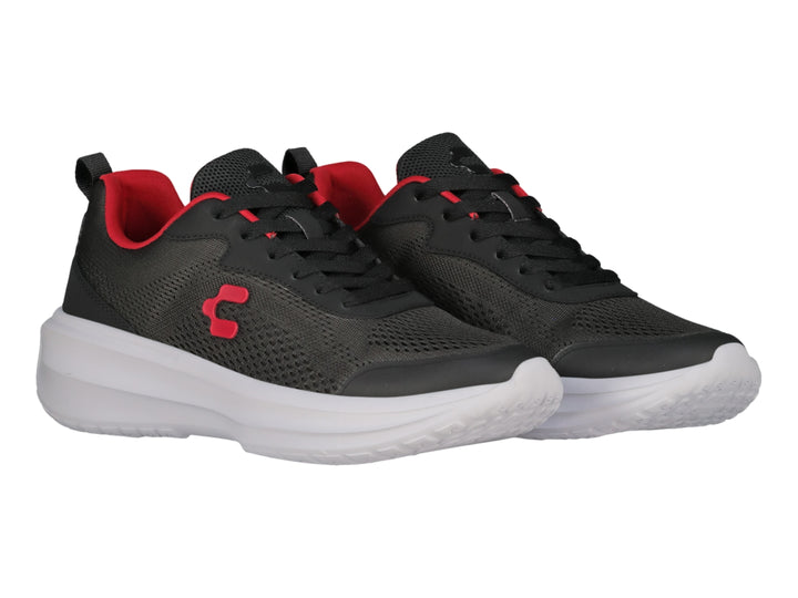 Tenis Charly Road Casual Negro con Rojo para Hombre