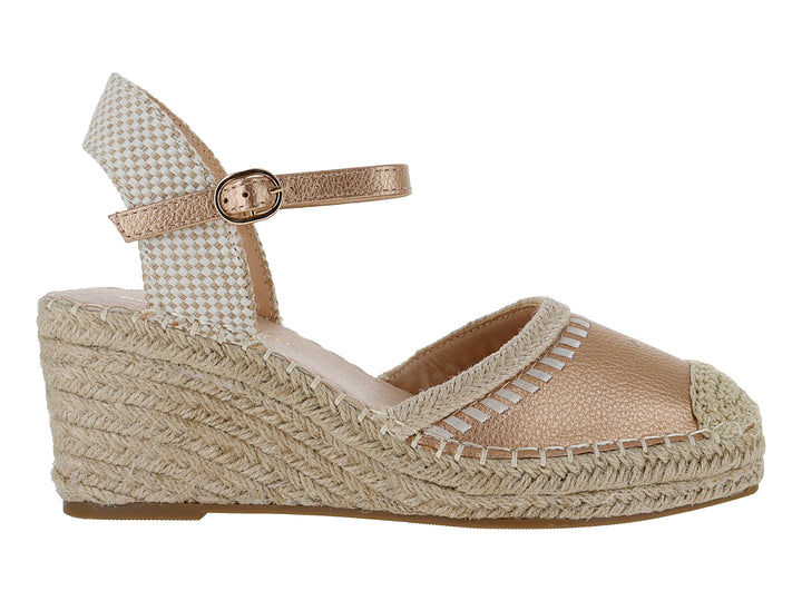 Sandalias Alpargatas Boullevard Rose Gold para Mujer