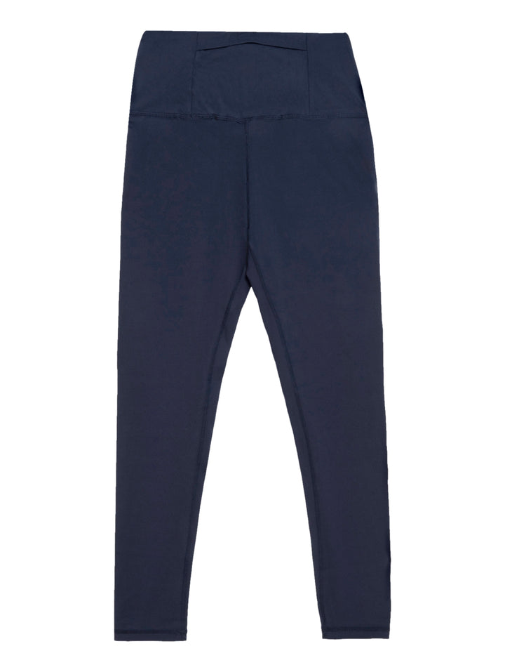 Leggings deportivos de color azul marino con cintura alta para mujer.