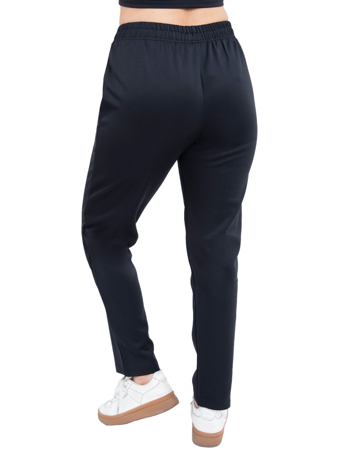 Pantalones deportivos negros de la marca Voit para entrenamiento con cintura elástica.