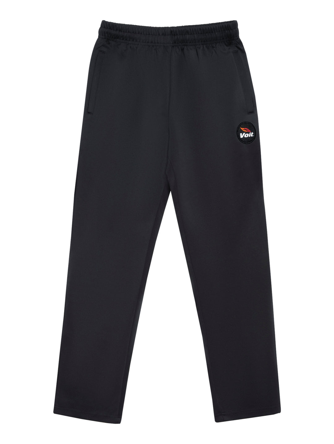 Pantalones deportivos negros de la marca Voit para entrenamiento con cintura elástica.