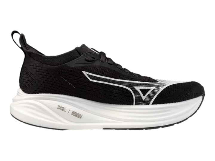 Tenis deportivos Mizuno Neo Zen 2 color negro con suela blanca.