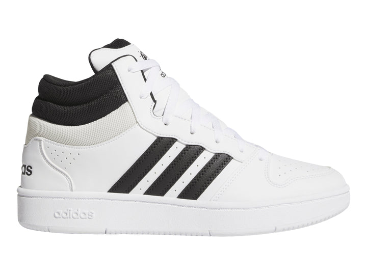 Tenis Adidas Hoops Mid Classic Blanco y Negro para Hombre