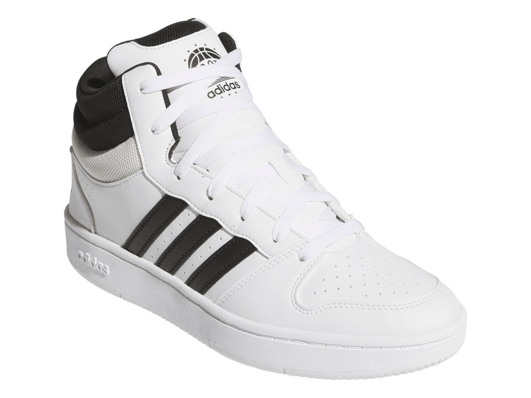 Tenis Adidas Hoops Mid Classic Blanco y Negro para Hombre