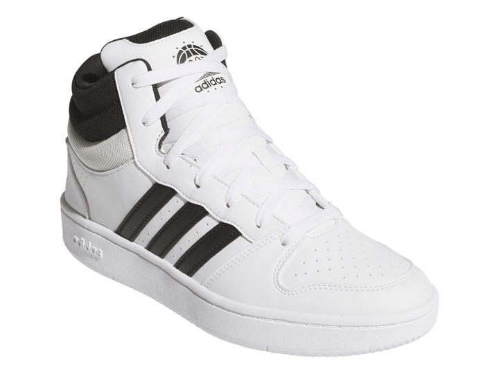 Tenis Adidas Hoops Mid Classic Blanco y Negro para Hombre