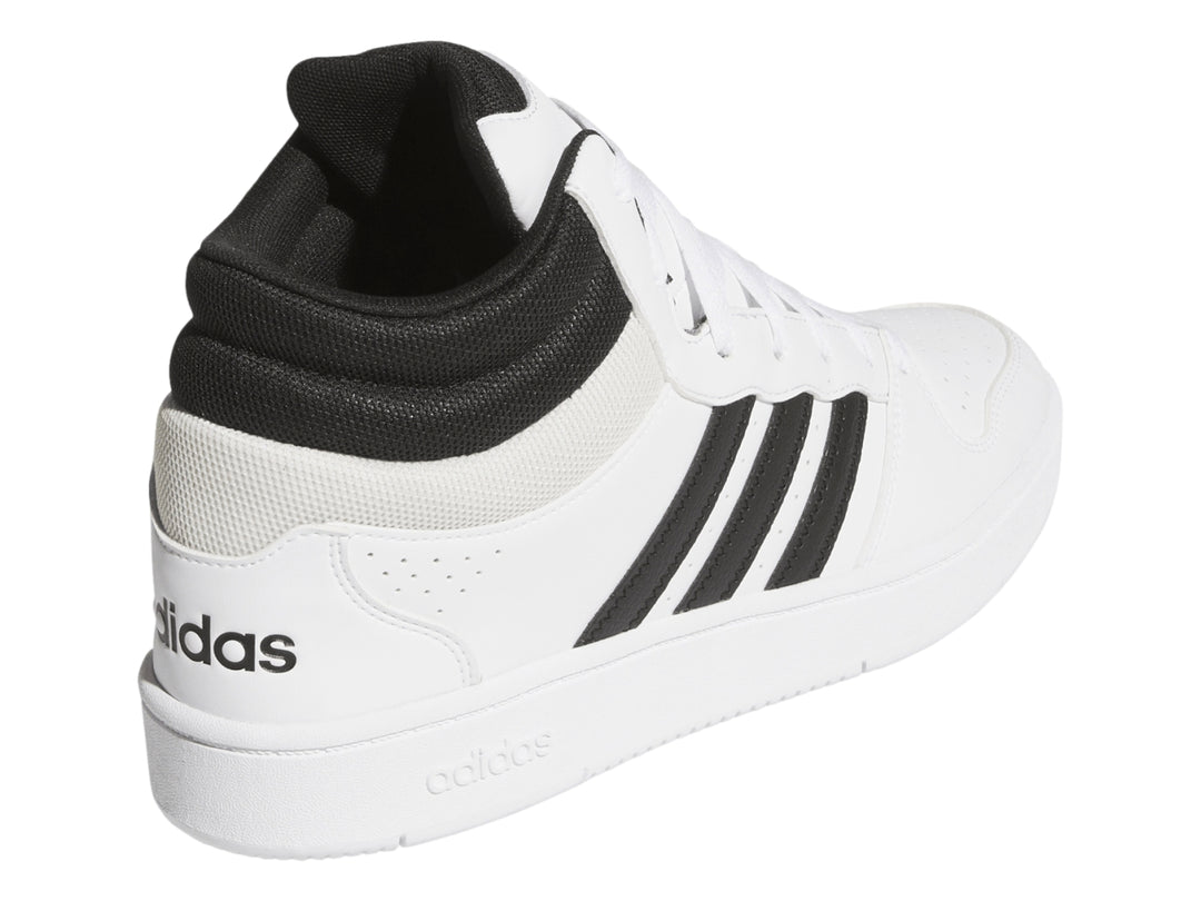 Tenis Adidas Hoops Mid Classic Blanco y Negro para Hombre