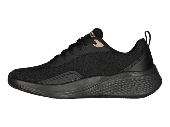 Tenis Skechers BOBS Sport Negro con Dorado para Mujer