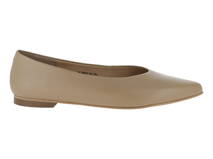 Zapato plano tipo ballerina color nude para Mujer.