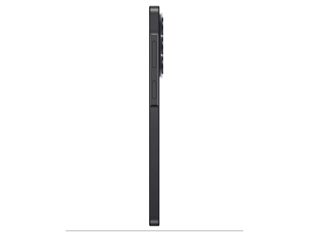 Smartphone Samsung Galaxy A37 5G en color negro, vista frontal y posterior.
