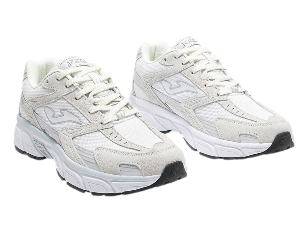 Tenis deportivos Joma modelo RT-50 en color blanco total para hombre.