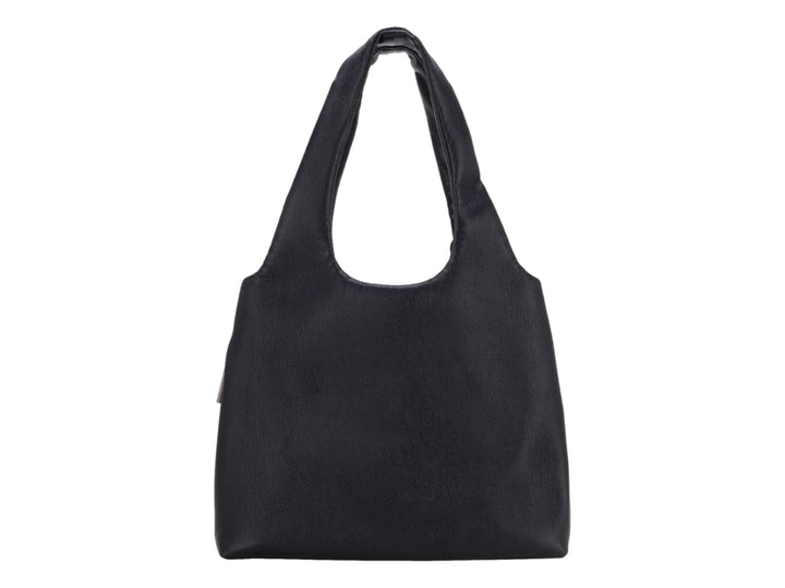 Bolsa Cloe color negro con asa larga y un pequeño monedero adjunto.