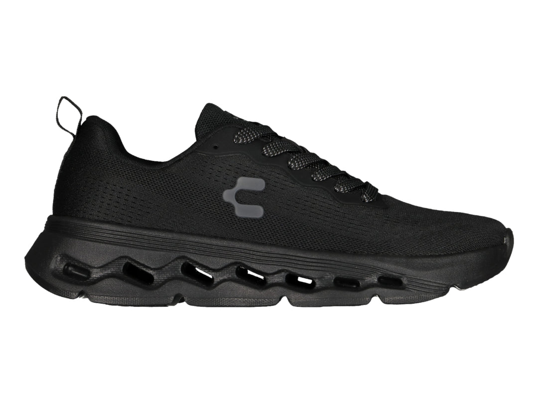 Tenis deportivos Charly Light Sport color negro para hombre con suela amortiguada y tejido transpirable.